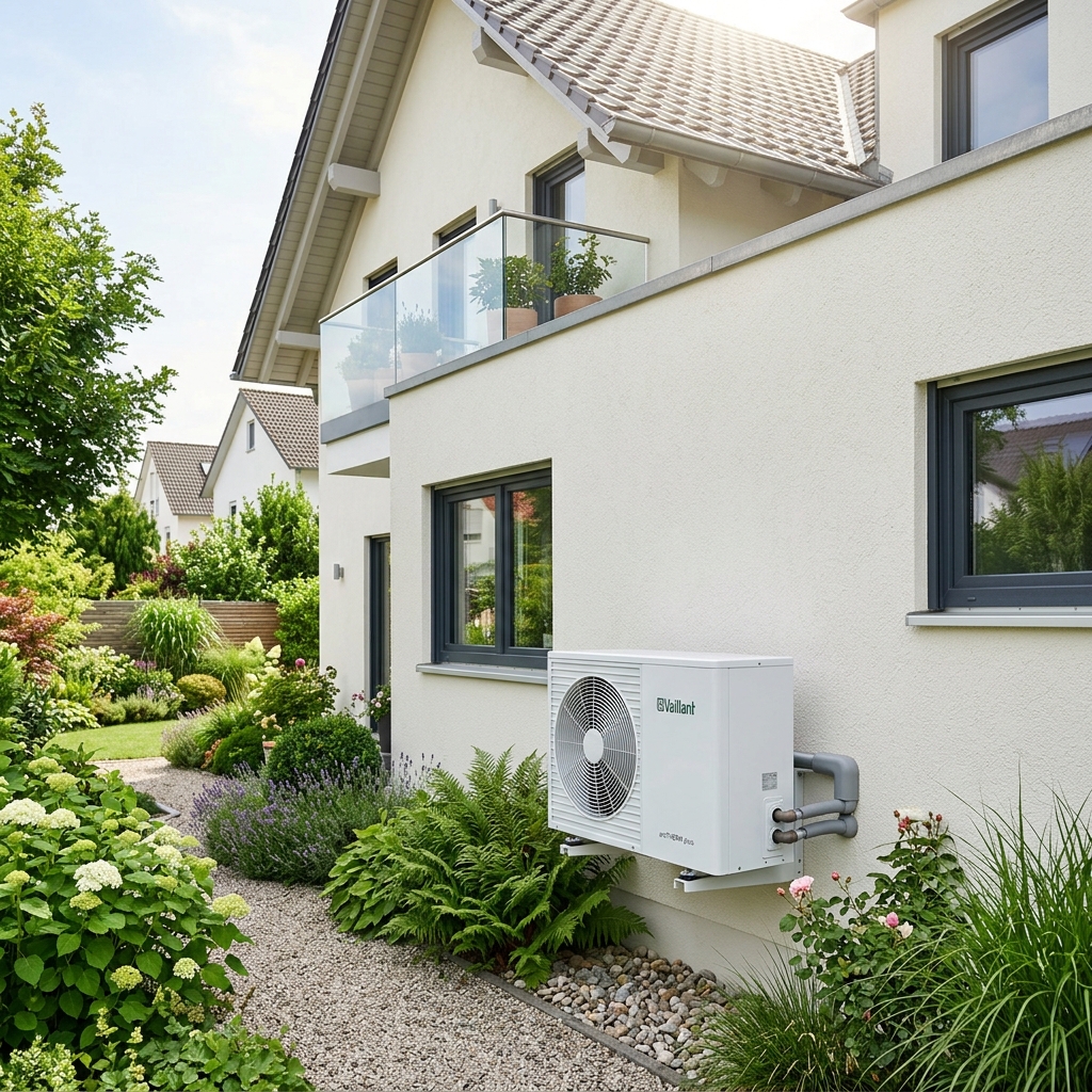 Moderne Wärmepumpe von Tarfalis in Ratingen installiert